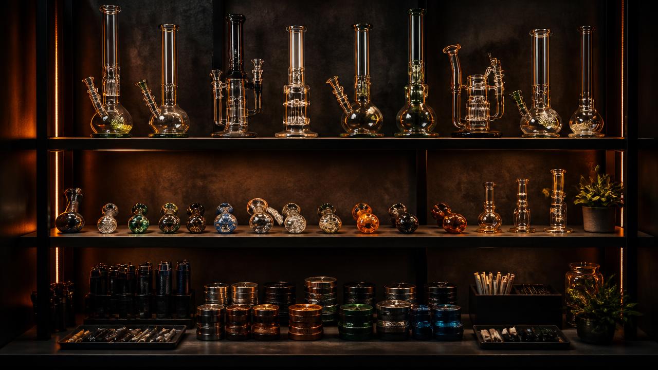 Wholesale smoke shop products display